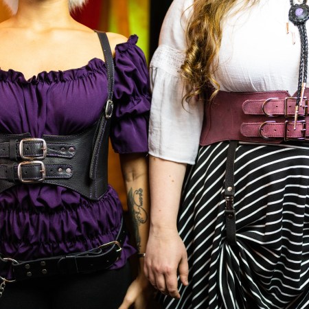 Vintage Gothic Leather Corset Harness - Renaissance Costume Corset Belt